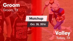Matchup: Groom vs. Valley  2016