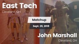 Matchup: East Tech vs. John Marshall  2018