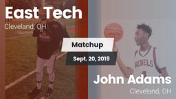 Matchup: East Tech vs. John Adams  2019
