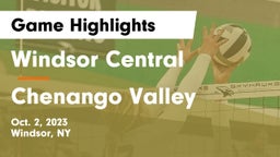 Windsor Central  vs Chenango Valley  Game Highlights - Oct. 2, 2023