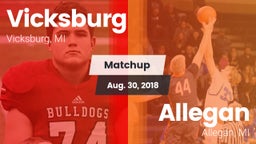 Matchup: Vicksburg vs. Allegan  2018