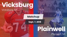 Matchup: Vicksburg vs. Plainwell  2018