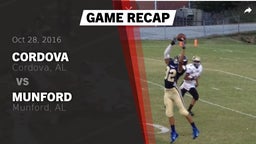 Recap: Cordova  vs. Munford  2016