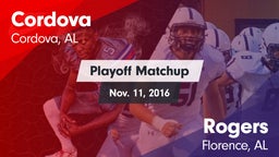 Matchup: Cordova vs. Rogers  2016