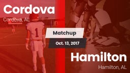 Matchup: Cordova vs. Hamilton  2017