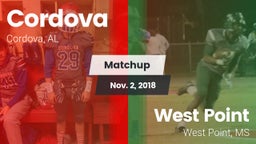 Matchup: Cordova vs. West Point  2018