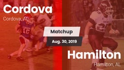 Matchup: Cordova vs. Hamilton  2019