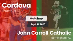 Matchup: Cordova vs. John Carroll Catholic  2020