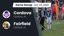 Recap: Cordova  vs. Fairfield  2020