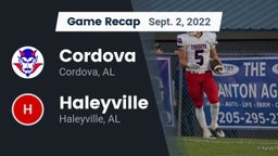 Recap: Cordova  vs. Haleyville  2022
