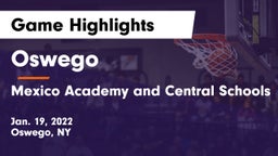 Oswego  vs Mexico Academy and Central Schools Game Highlights - Jan. 19, 2022