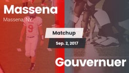 Matchup: Massena vs. Gouvernuer 2017