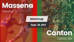 Matchup: Massena vs. Canton   2017