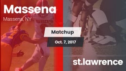 Matchup: Massena vs. st.lawrence 2017
