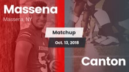 Matchup: Massena vs. Canton 2018