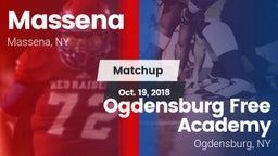 Matchup: Massena vs. Ogdensburg Free Academy  2018