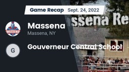 Recap: Massena  vs. Gouverneur Central School 2022
