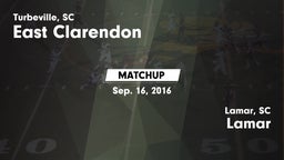 Matchup: East Clarendon vs. Lamar  2016