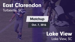 Matchup: East Clarendon vs. Lake View  2016