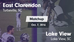 Matchup: East Clarendon vs. Lake View  2016