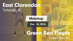 Matchup: East Clarendon vs. Green Sea Floyds  2016
