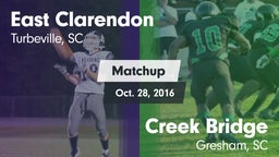 Matchup: East Clarendon vs. Creek Bridge  2016