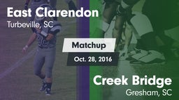 Matchup: East Clarendon vs. Creek Bridge  2016