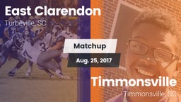 Matchup: East Clarendon vs. Timmonsville  2017