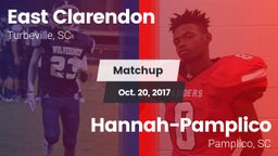 Matchup: East Clarendon vs. Hannah-Pamplico  2017