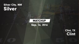 Matchup: SilverNM vs. Clint  2016