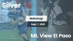 Matchup: SilverNM vs. Mt. View El Paso 2018