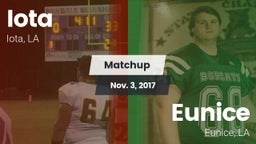 Matchup: Iota vs. Eunice  2017