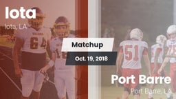 Matchup: Iota vs. Port Barre  2018