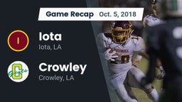 Recap: Iota  vs. Crowley  2018