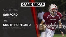 Recap: Sanford  vs. South Portland  2016