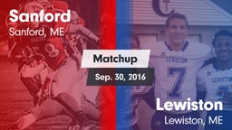 Matchup: Sanford vs. Lewiston  2016