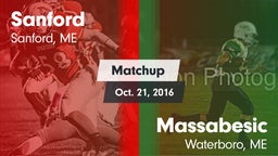 Matchup: Sanford vs. Massabesic  2016