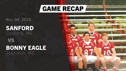 Recap: Sanford  vs. Bonny Eagle  2016