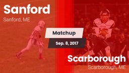 Matchup: Sanford vs. Scarborough  2017