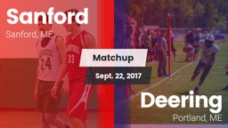 Matchup: Sanford vs. Deering  2017