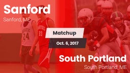 Matchup: Sanford vs. South Portland  2017