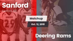 Matchup: Sanford vs. Deering Rams 2018