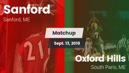 Matchup: Sanford vs. Oxford Hills  2019