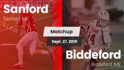 Matchup: Sanford vs. Biddeford  2019