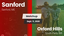 Matchup: Sanford vs. Oxford Hills  2020