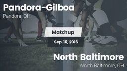 Matchup: Pandora-Gilboa vs. North Baltimore  2016