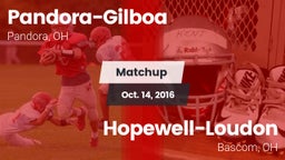 Matchup: Pandora-Gilboa vs. Hopewell-Loudon  2016