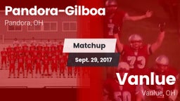 Matchup: Pandora-Gilboa vs. Vanlue  2017