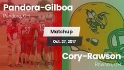 Matchup: Pandora-Gilboa vs. Cory-Rawson  2017