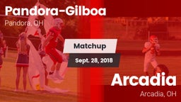 Matchup: Pandora-Gilboa vs. Arcadia  2018